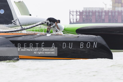 .Itajaï (Brazil), saturday, november 7, 2015, Thomas Coville and Jean-Luc Nélias second in the Transat Jacques Vabre.Photo © JEAN-MARIE LIOT   DPPI