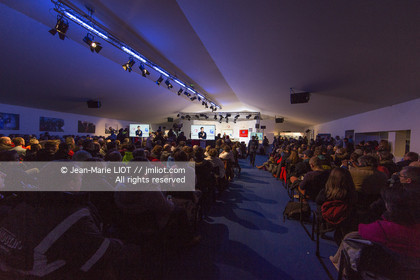 Les Sables d'Olonne, January 19, 2017 arrival of Armel Le Cléac'h (FR) skipper of the imoca Banque Populaire arrives 1st Vendee globe 2016-2017. Photo © Jean-Marie Liot   DPPI