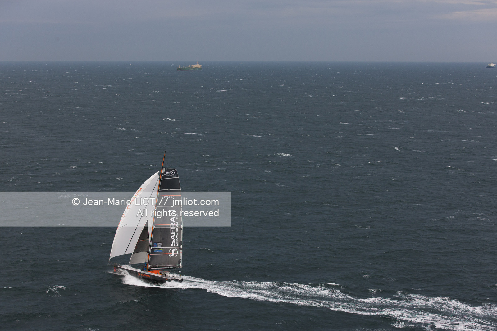 Novembre 2011 Départ de la Transat Jacques Vabre du  Havre et à destination de la Guadeloupe. Photo © Jean-Marie Liot.
