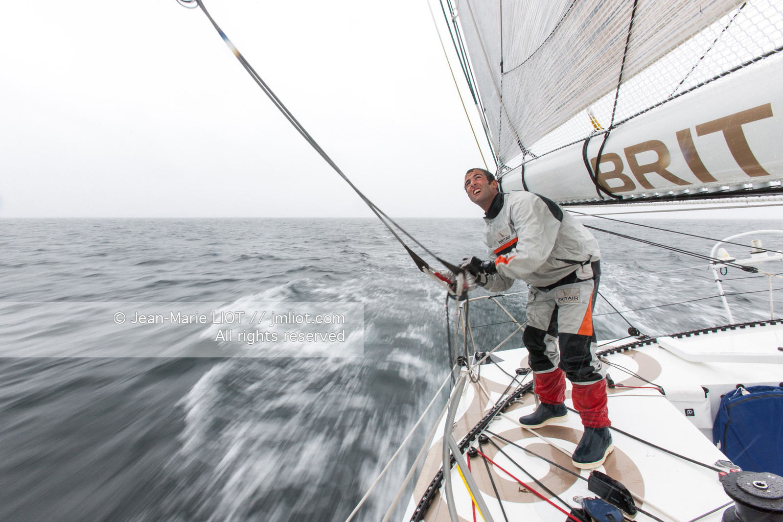 SAILING ARMEL LE CLEACH BRIT AIR IMOCA
