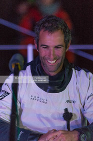 Les Sables d'Olonne, January 19, 2017 arrival of Armel Le Cléac'h (FR) skipper of the imoca Banque Populaire arrives 1st Vendee globe 2016-2017. Photo © Jean-Marie Liot   DPPI