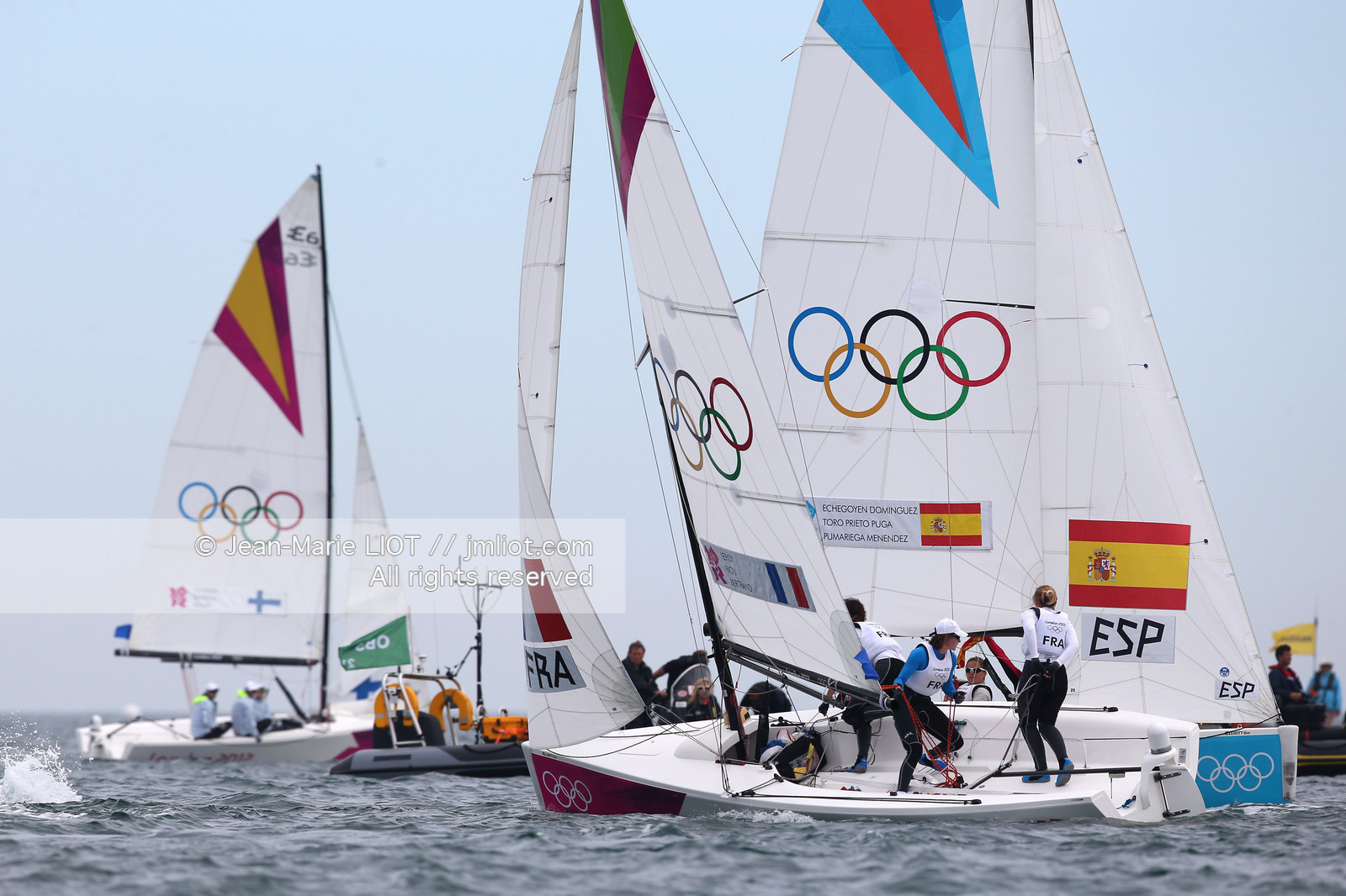 LONDON 2012 - SAILING - COURSE ELLIOTT 6M WOMEN.