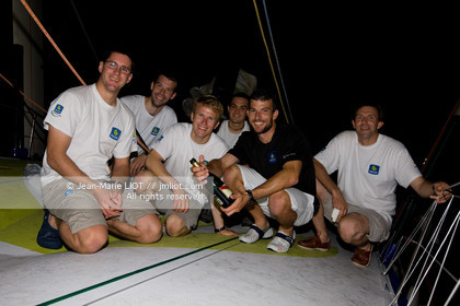 LE 19 novembre 2011, Arrivée au Costa Rica, de François Gabart et Sébastien Col à bord de l'imoca Macif. Photo © Jean-Marie Liot DPPI.