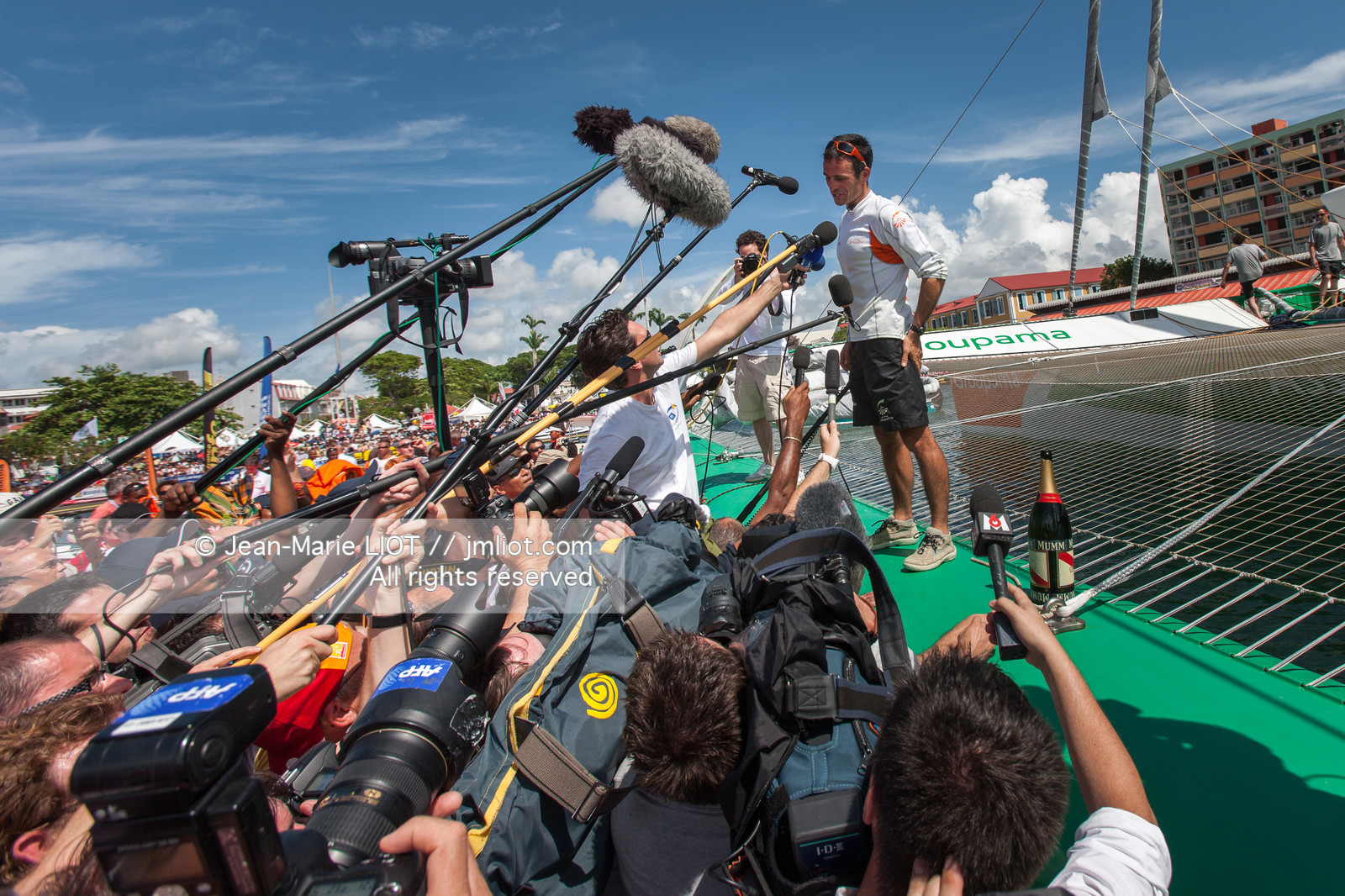 ROUTE DU RHUM 2010 - FRANCK CAMMAS - ARRIVAL