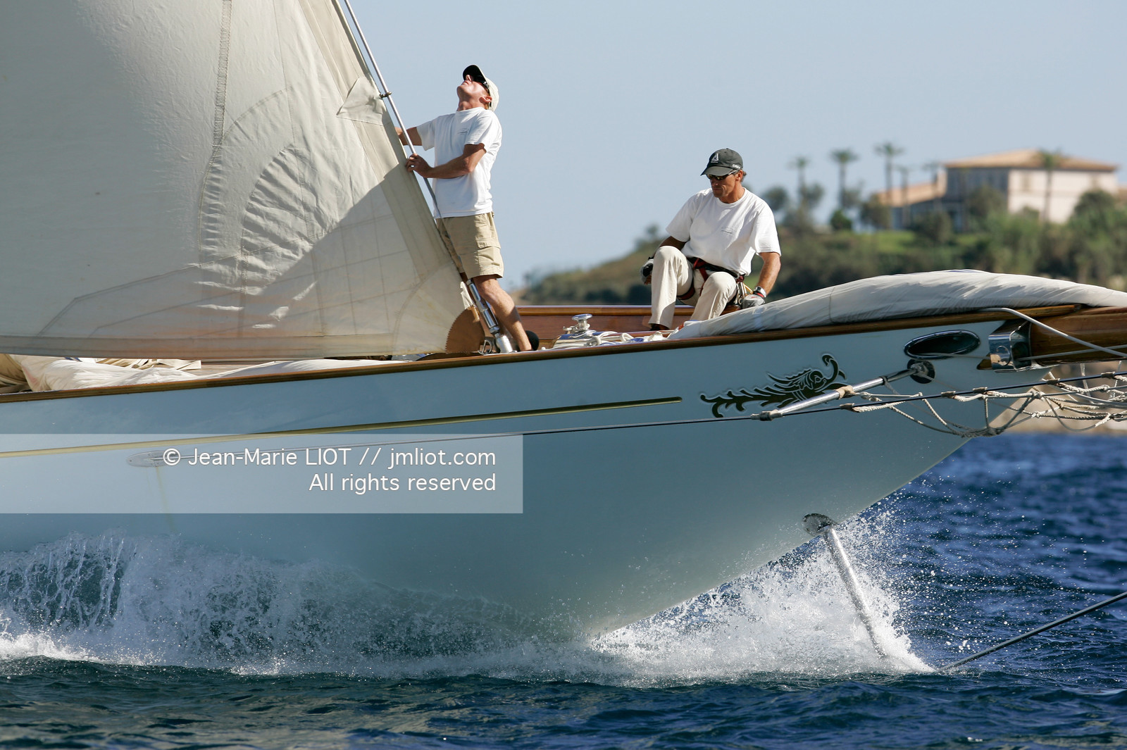 PHOTO ¬© JEAN-MARIE LIOT MENTION OBLIGATOIRE LES 5 ET 6 OCTOBRE 2006 LES VOILES DE SAINT-TROPEZ A BORD DE CAMBRIA