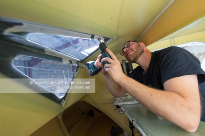 NICOLAS TROUSSEL 2018 - CLASS 40 CORUM - CHANTIER - PORTRAIT